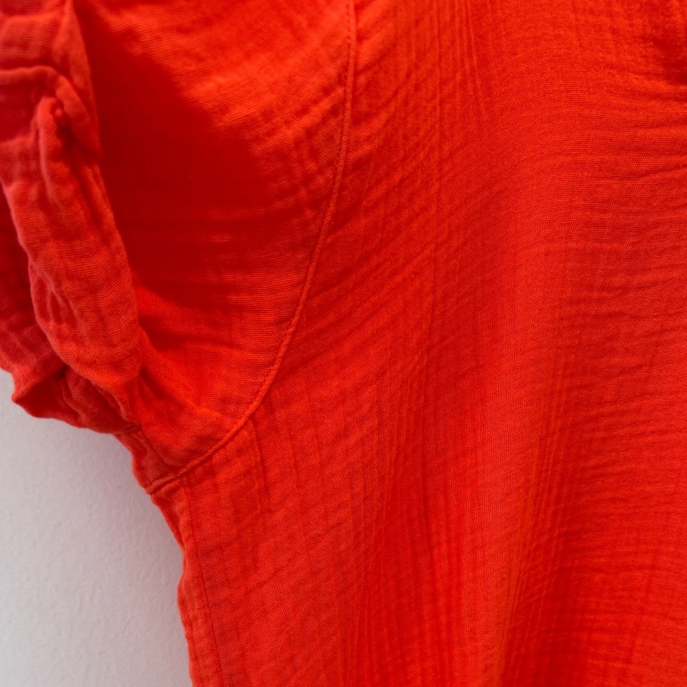 Xirena Avery V-Neck in Red Orange | Size Small - Picture 7 of 9